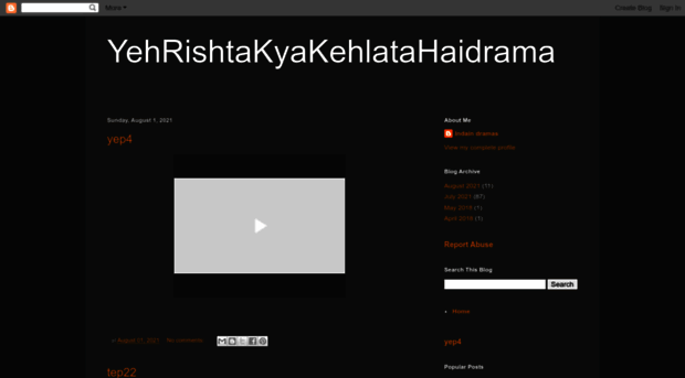 yehrishtakyakehlatahaidrama.blogspot.com