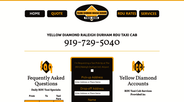 yellowdiamondrdutaxi.com