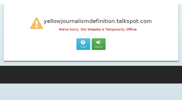 yellowjournalismdefinition.talkspot.com