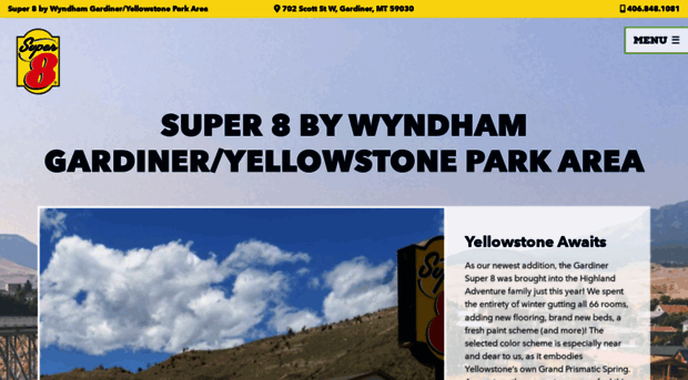 yellowstonesuper8.com