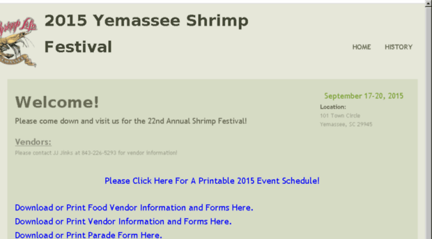 yemasseeshrimpfestival.com