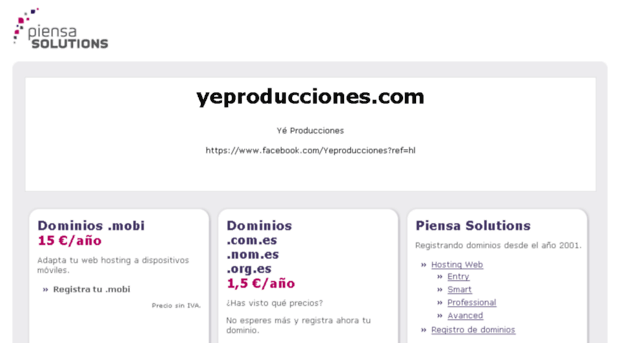 yeproducciones.com