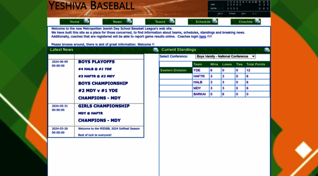 yeshivabaseball.org