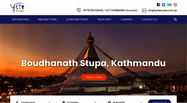 yetiescapenepal.com