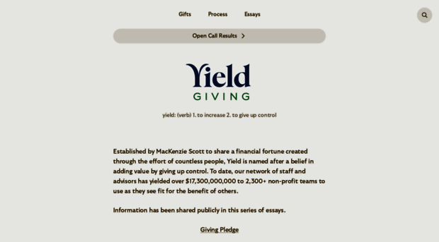 yieldgiving.com