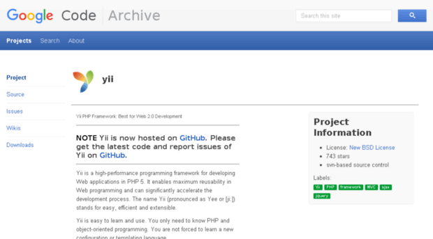 yii.googlecode.com