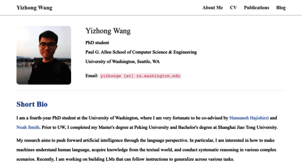 yizhong-wang.com