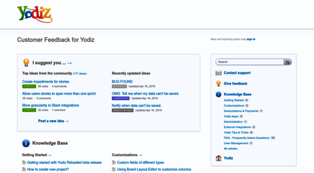 yodiz.uservoice.com