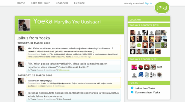 yoeka.jaiku.com
