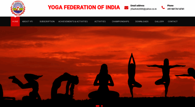 yogafederationofindia.com