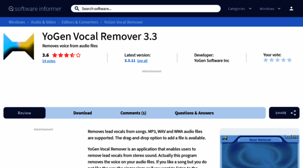 yogen-vocal-remover.software.informer.com