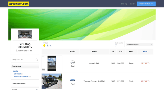 yoldasotomotiv43.sahibinden.com