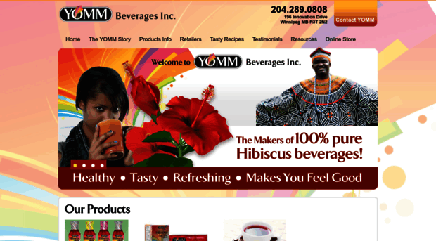 yommbeverages.com