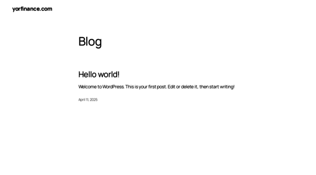 yorfinance.com