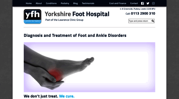 yorkshirefoothospital.com