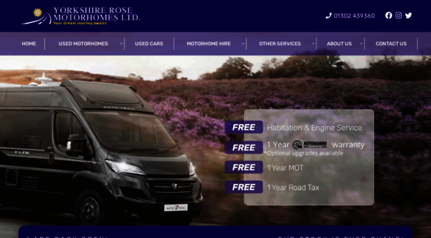 yorkshirerosemotorhomes.co.uk