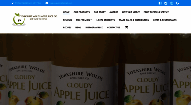 yorkshirewoldsapplejuice.co.uk