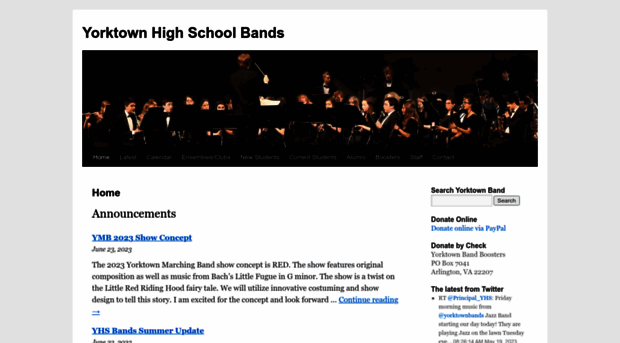 yorktownband.org