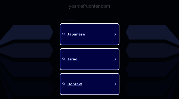 yoshiefruchter.com