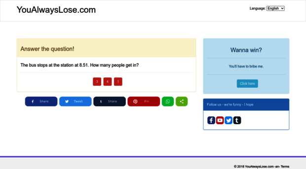 youalwayslose.com