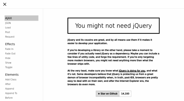 youmightnotneedjquery.com