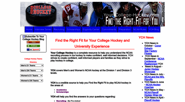 your-college-hockey.com