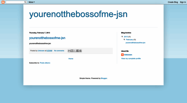 yourenotthebossofme-jsn.blogspot.com