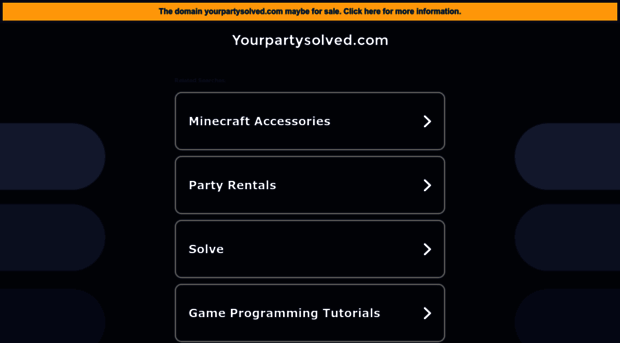 yourpartysolved.com