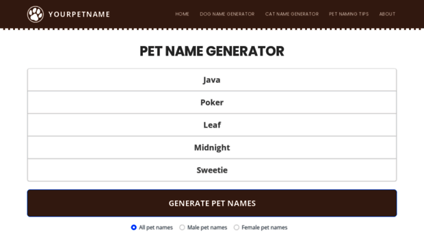 yourpetname.com