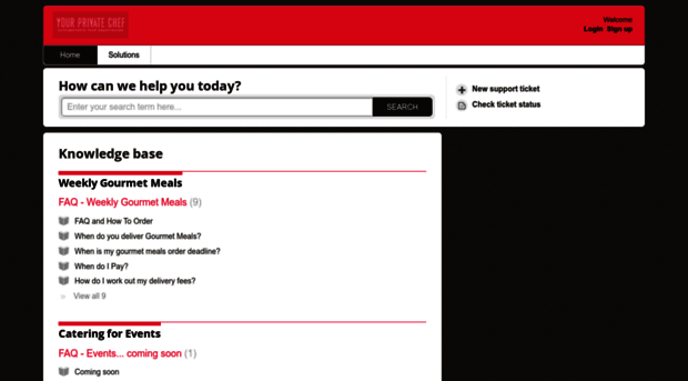yourprivatechef.freshdesk.com