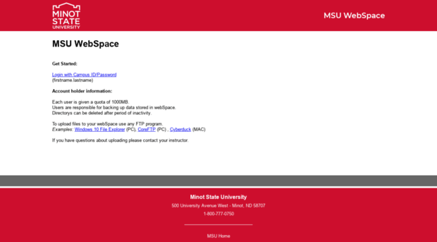 yourspace.minotstateu.edu