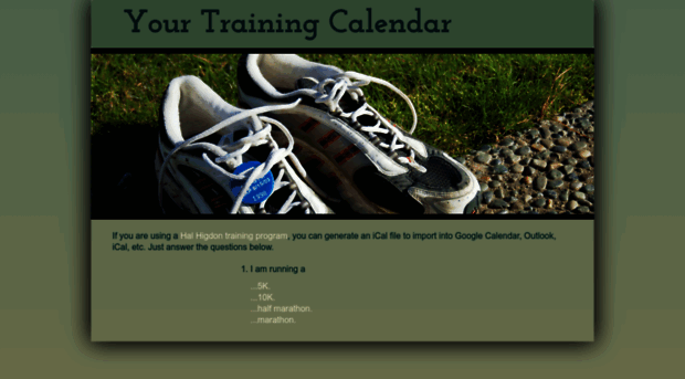 yourtrainingcalendar.com