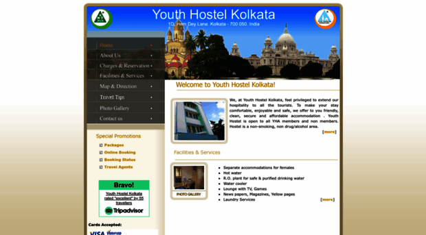 youthhostelkolkata.com