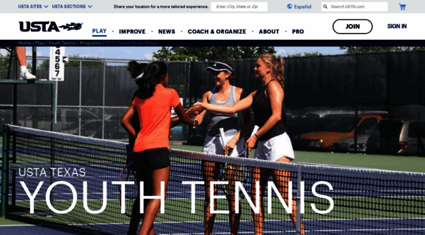 youthtennistexas.com