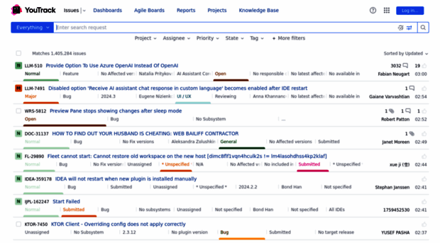 youtrack.jetbrains.com