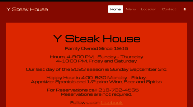 ysteakhouse.net