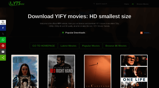 yts-official.mx - YTS: The Official Home of YIFY... - YTS Official