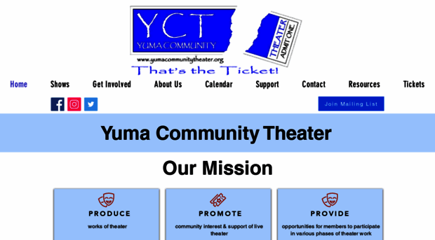 yumacommunitytheater.org