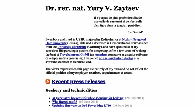yury.zaytsev.net