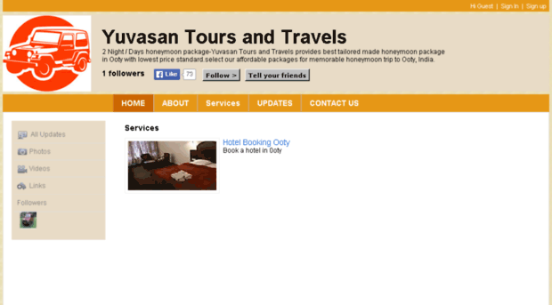 yuvasantravels.com