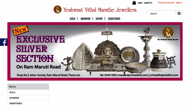 yvmarathejewellers.com