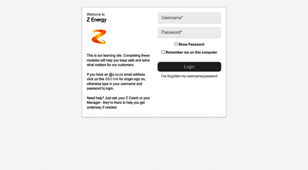 zacademyelearning.litmos.com - Z Energy - Secure login ...