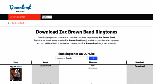 zacbrownband.download-ringtone.com