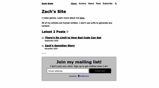 zachkehs.com