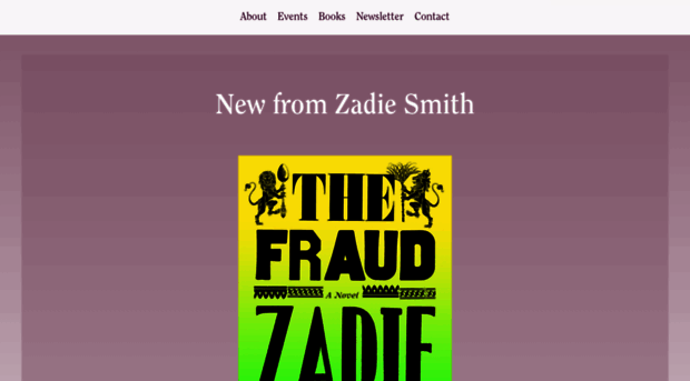 zadiesmith.com