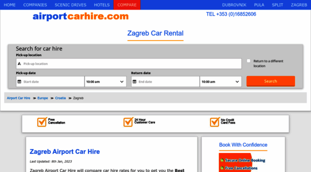 zagreb.airport-car-hire.net