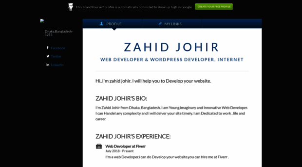 zahidjohir.brandyourself.com