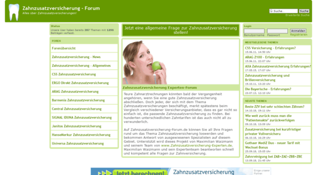 zahnzusatzversicherung-forum.de