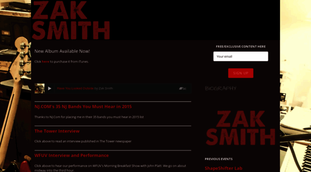 zaksmithband.com