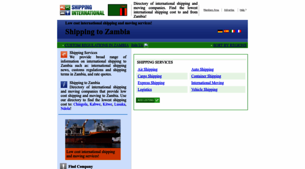 zambia.shipping-international.com
